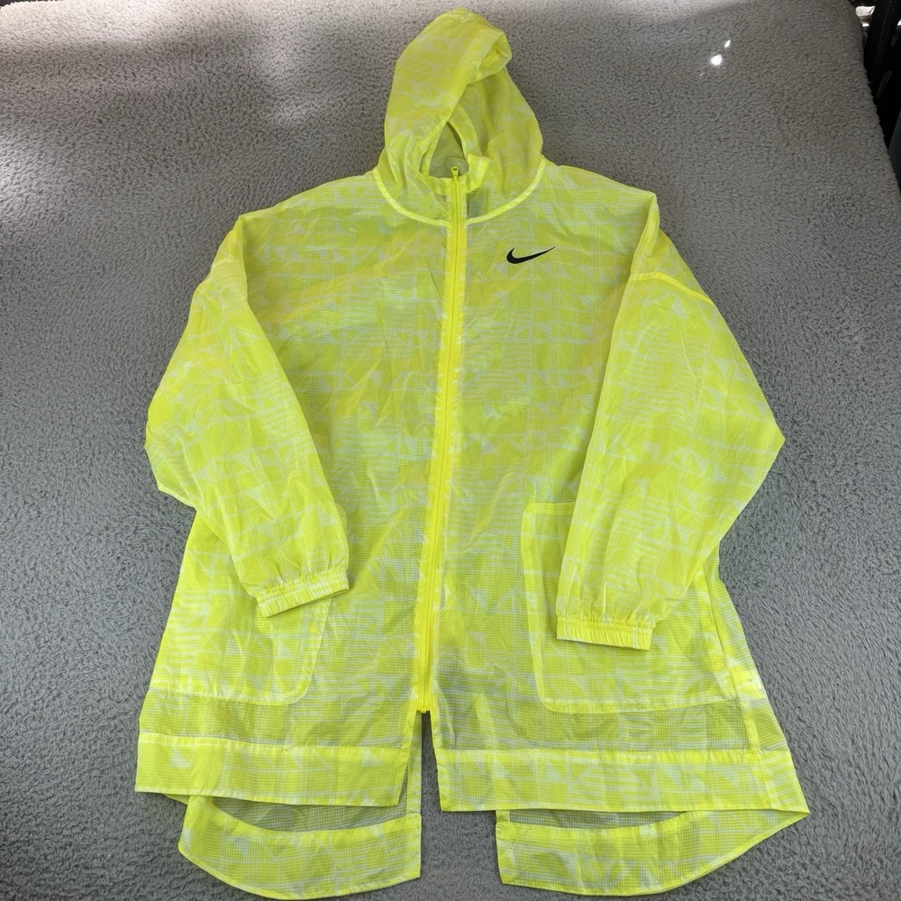 Nike Sportswear Indio‎ Woven Jacket in Lemon Venom/Black Womens Xs Lightweight